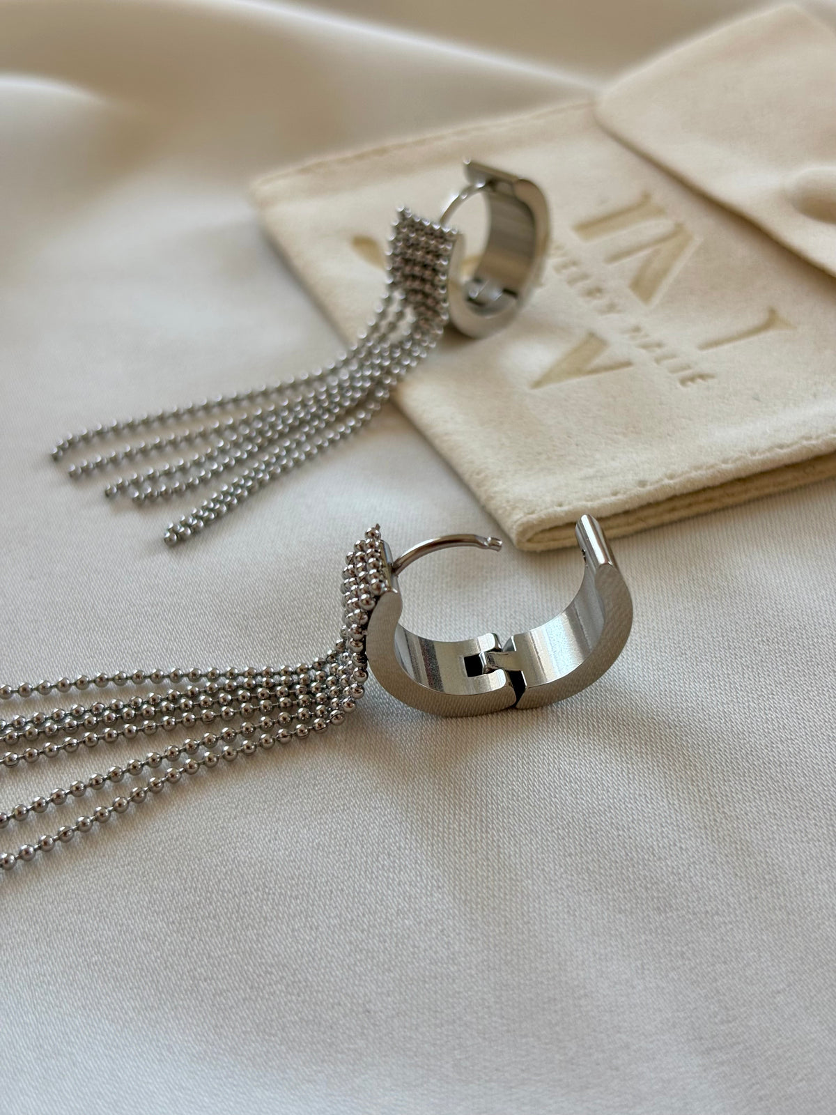 Orecchini NAPPA HOOPS SILVER
