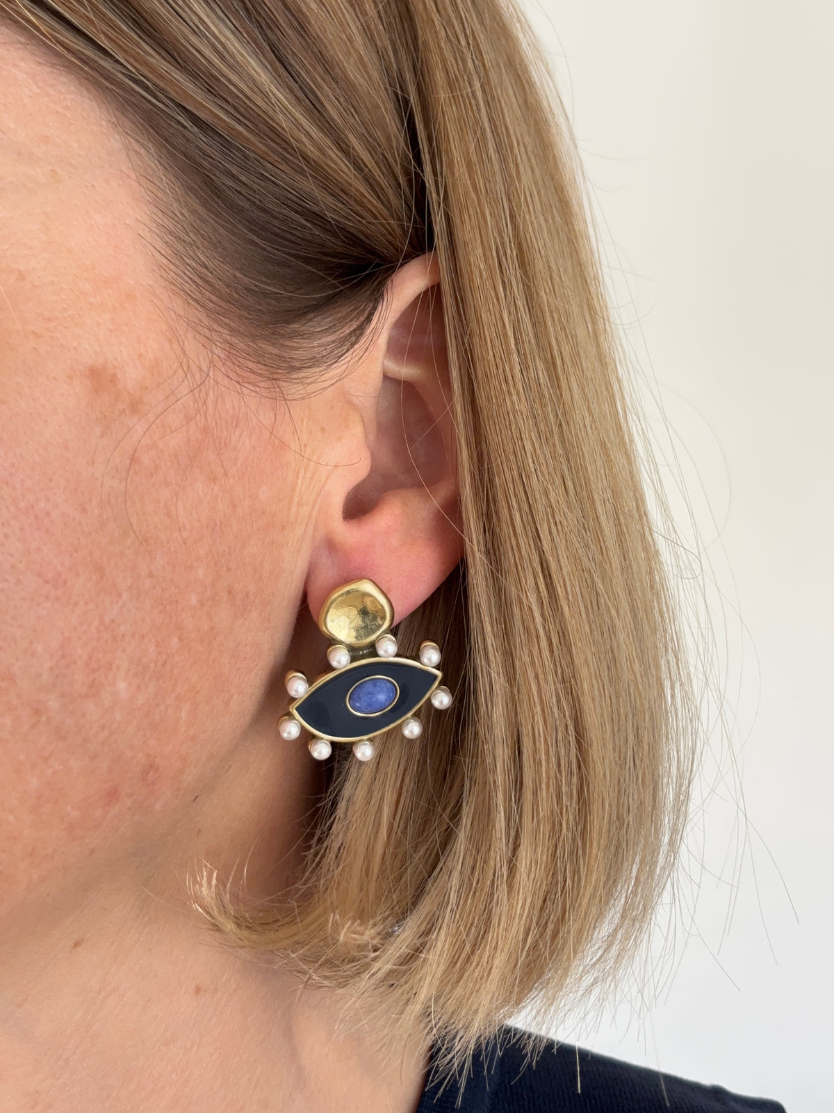 Orecchini LUCKY EYE BLU