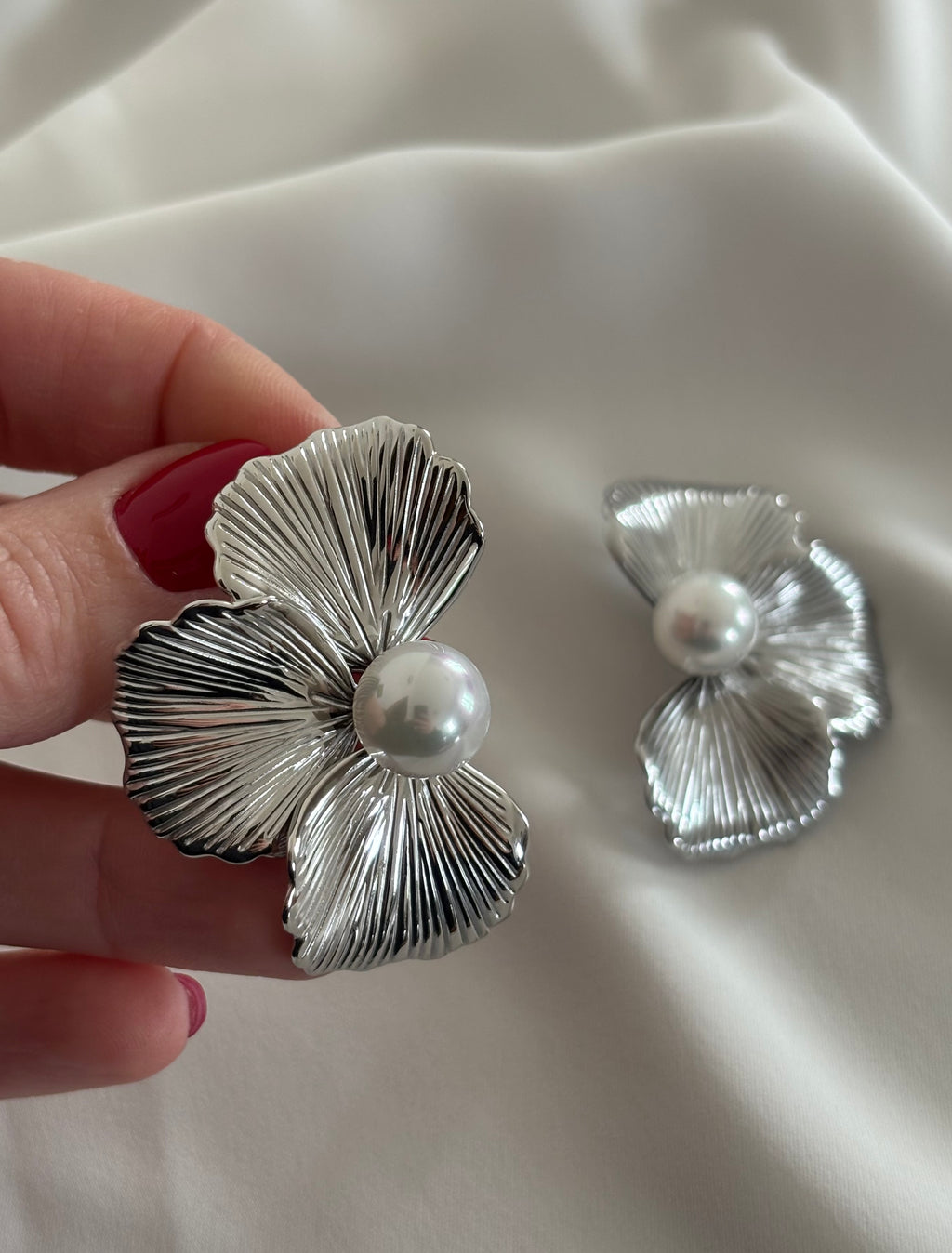 Orecchini FLOREALI MAXI SILVER