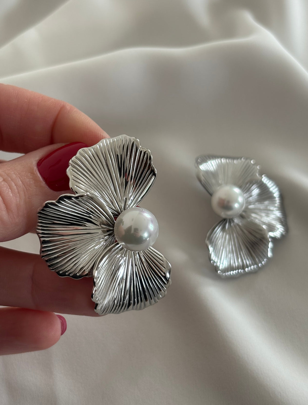 Orecchini FLOREALI MAXI SILVER