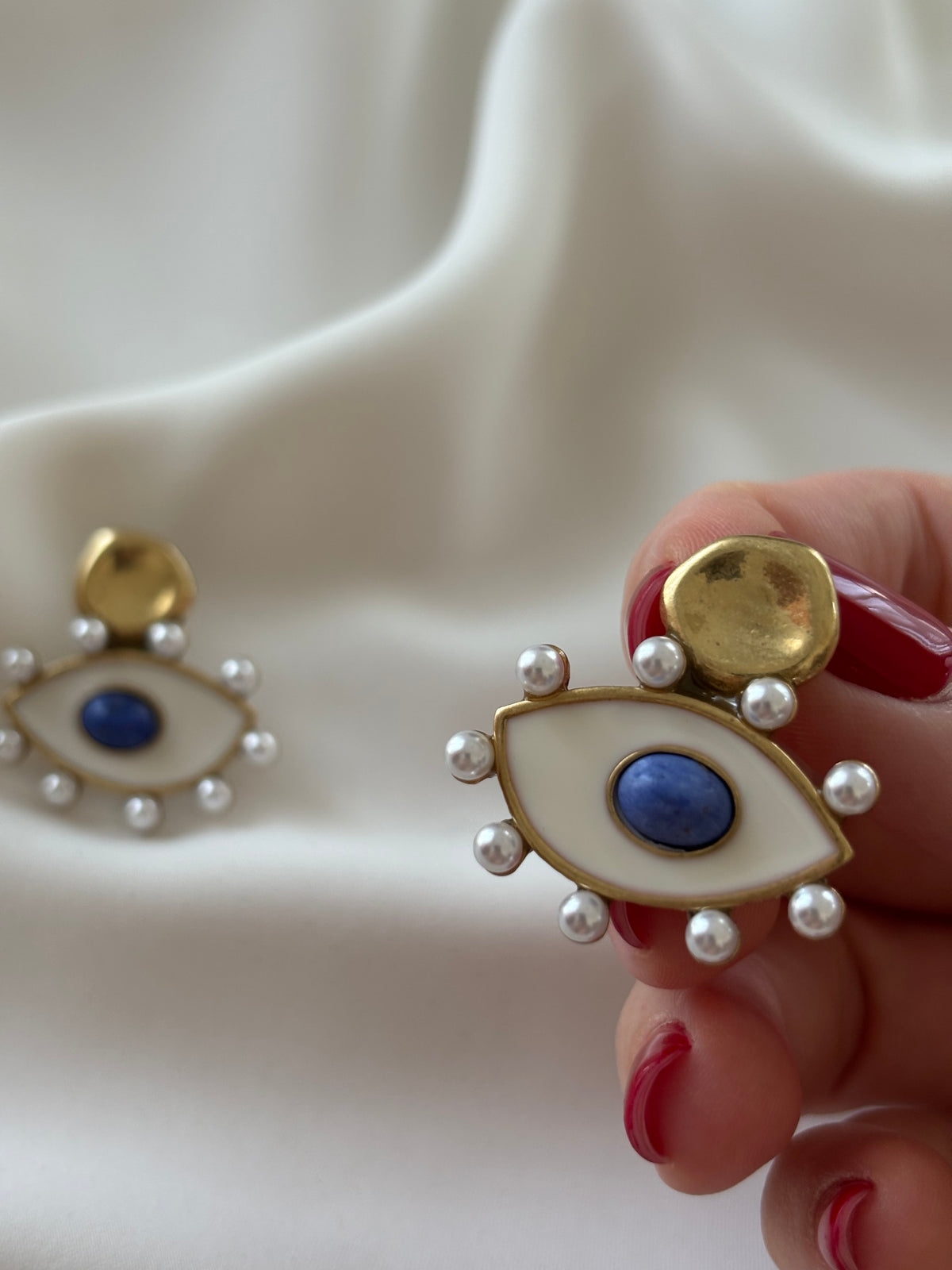 Orecchini LUCKY EYE BIANCO