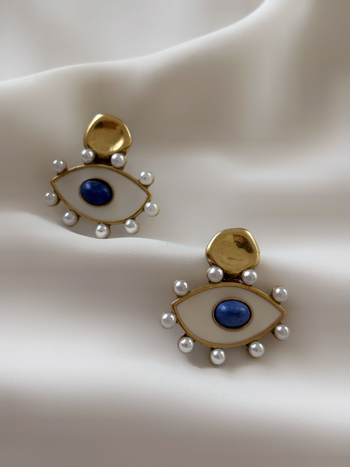 Orecchini LUCKY EYE BIANCO