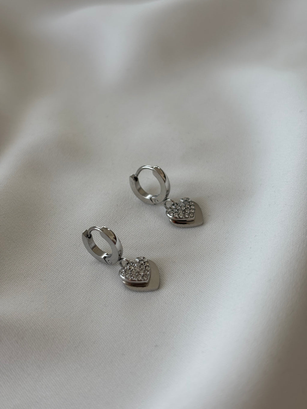 Orecchini HOOPPY CUORICINI SILVER