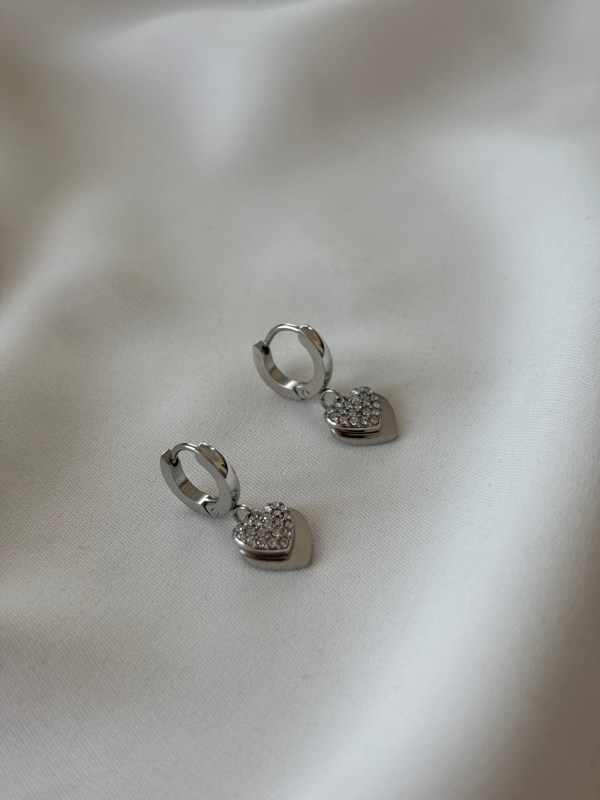 Orecchini HOOPPY CUORICINI SILVER