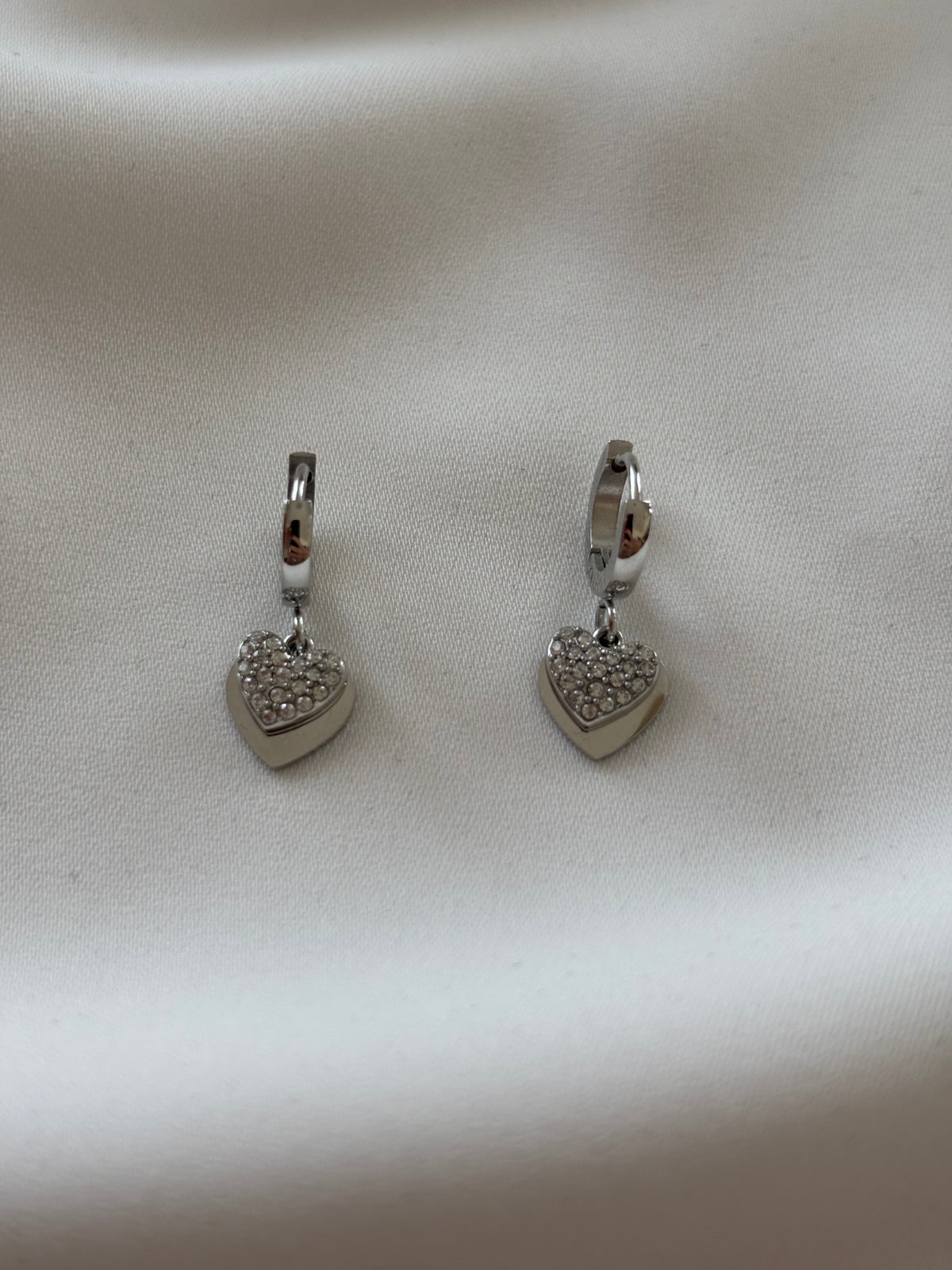 Orecchini HOOPPY CUORICINI SILVER