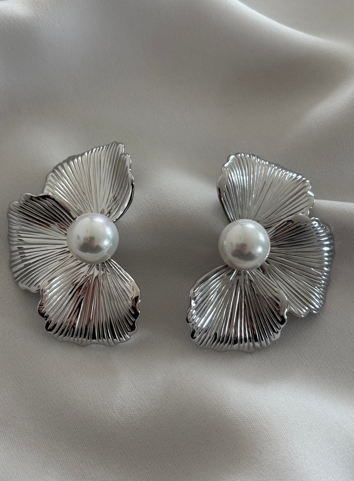 Orecchini FLOREALI MAXI SILVER