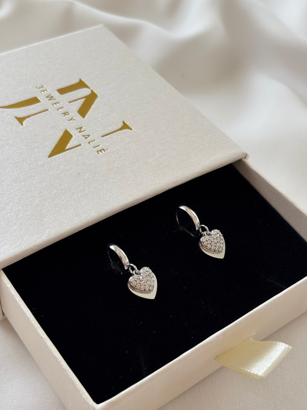 Orecchini HOOPPY CUORICINI SILVER