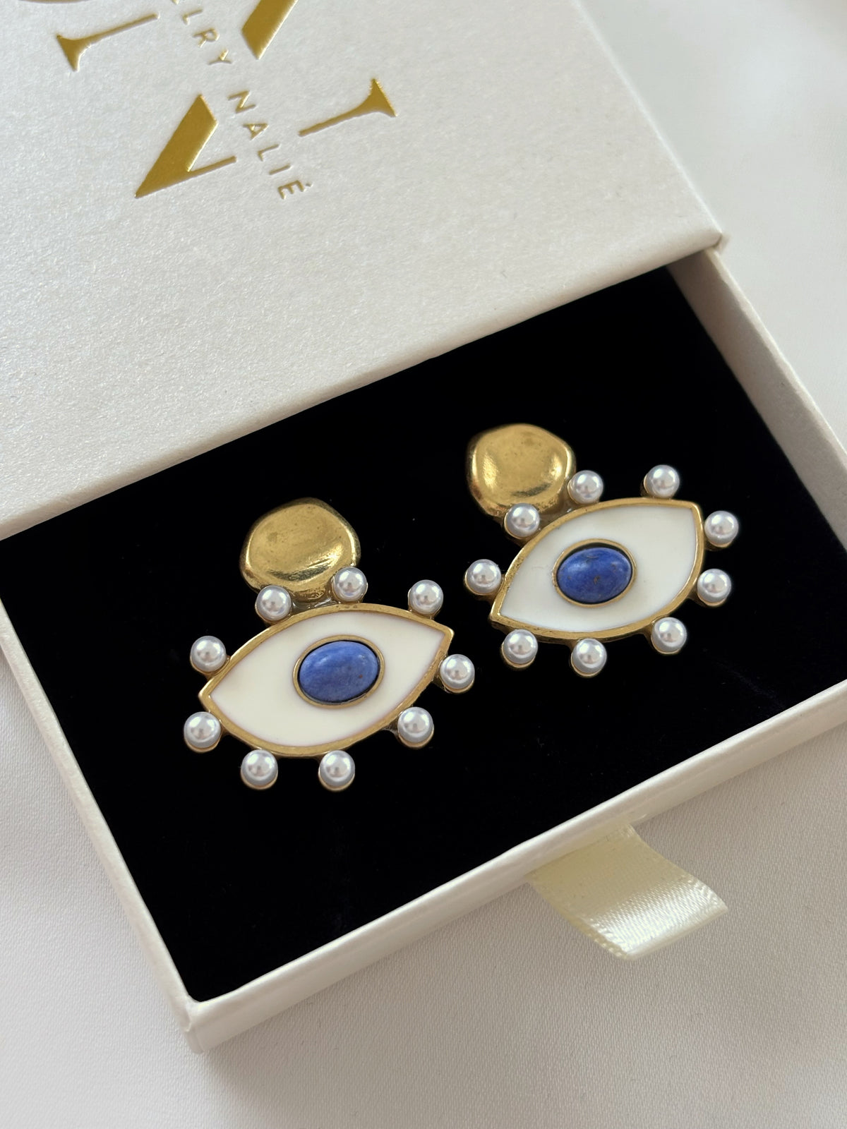 Orecchini LUCKY EYE BIANCO