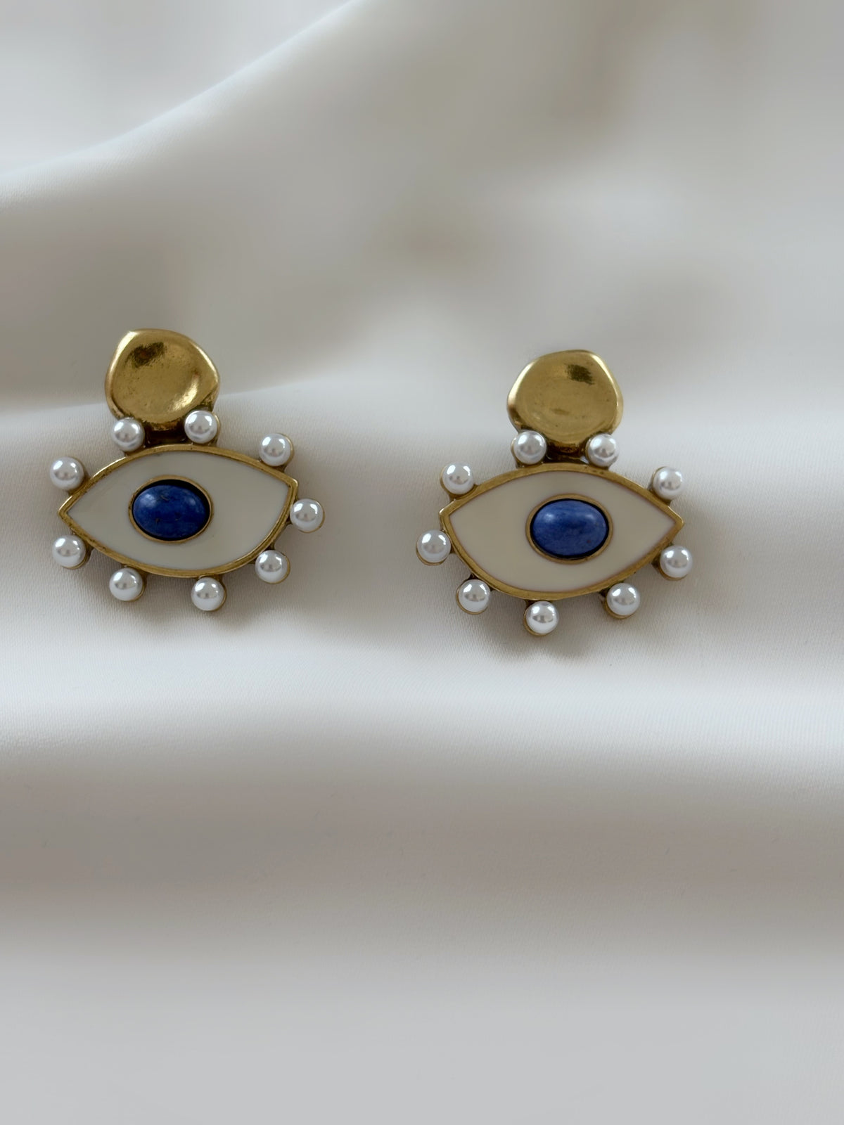 Orecchini LUCKY EYE BIANCO