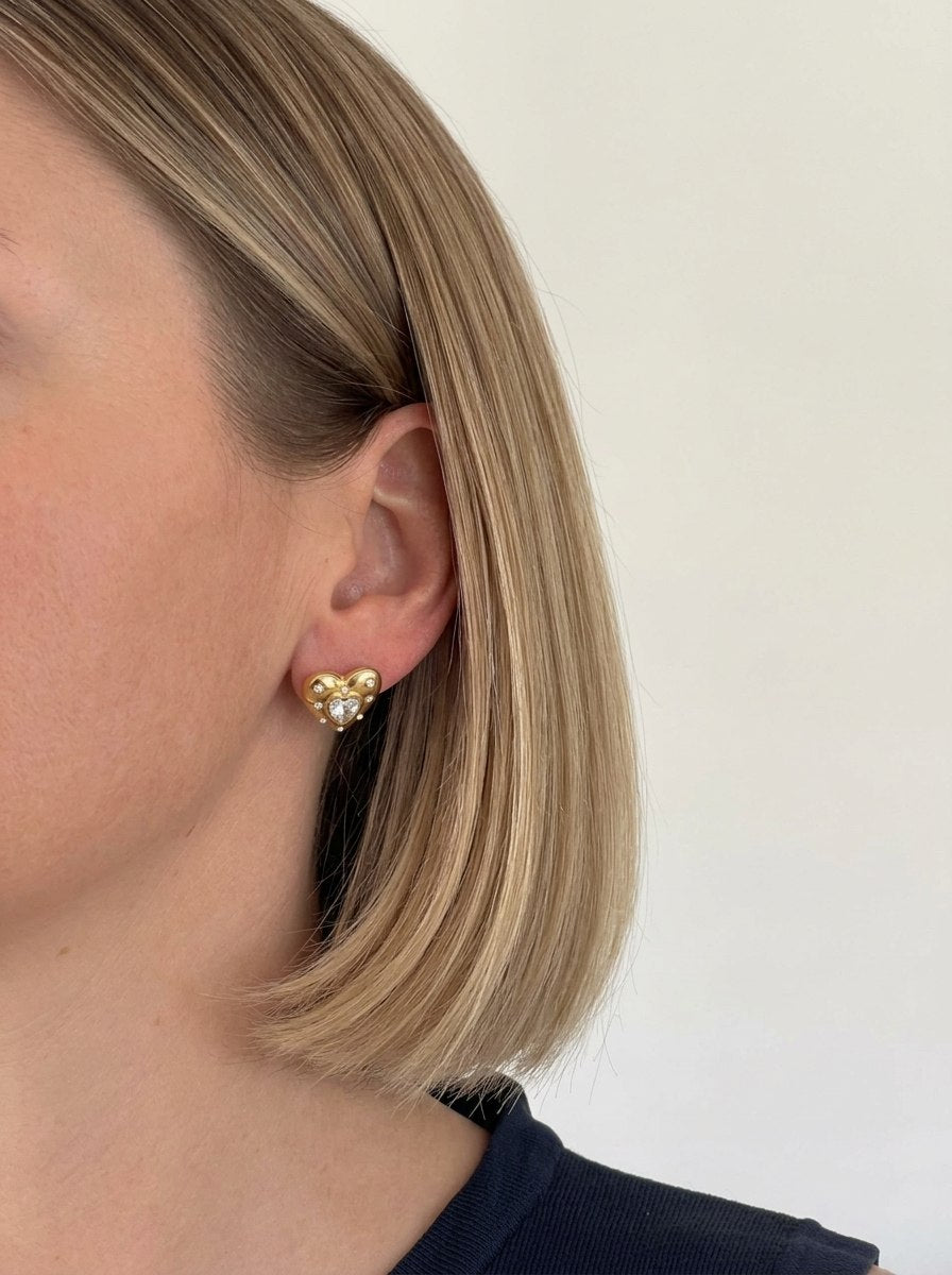Orecchini CUORE SACRO GOLD