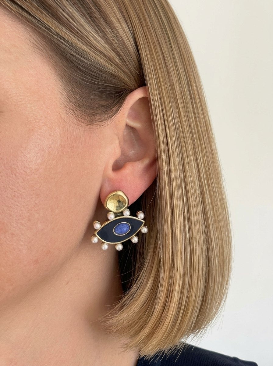 Orecchini LUCKY EYE BLU